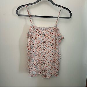 Floral Spaghetti Strap Tank